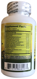 Supplement bottle with label showing 'Supplement Facts' on a white background