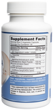 Supplement bottle with a label showing 'Supplement Facts' on a white background